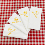


																	 Khăn giấy ăn in logo SILK RIVER 
