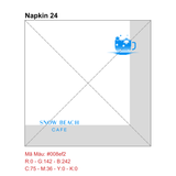 


																	 Khăn giấy ăn in logo SNOW BEACH 