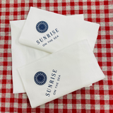 


																	 Khăn giấy ăn in logo SUNRISE 