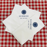 


																	 Khăn giấy ăn in logo SUNRISE 