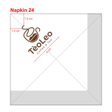 


																	 Khăn giấy ăn in logo TÈO LEO 