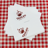 


																	 Khăn giấy ăn in logo TÈO LEO 