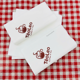


																	 Khăn giấy ăn in logo TÈO LEO 