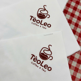 


																	 Khăn giấy ăn in logo TÈO LEO 