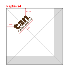  Khăn giấy ăn in logo TAN COFFEE AND TEA 