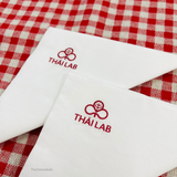 


																	 Khăn giấy ăn in logo THÁI LAB 