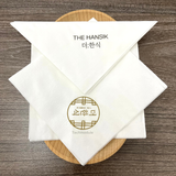 


																	 Khăn giấy ăn in logo THE HANSIK 