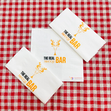 


																	 Khăn giấy ăn in logo THE REAL BAR 