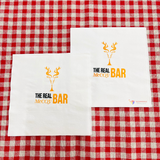


																	 Khăn giấy ăn in logo THE REAL BAR 