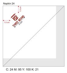  Khăn giấy ăn in logo THREE BEANS 