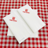 


																	 Khăn giấy ăn in logo THREE BEANS 