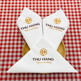 


																	 Khăn giấy ăn in logo THU HẰNG RESTAURANT 