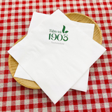 


																	 Khăn giấy ăn in logo TIỆM TRÀ 1903 