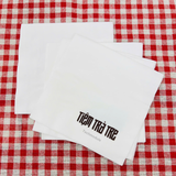 


																	 Khăn giấy ăn in logo TIỆM TRÀ TRE 