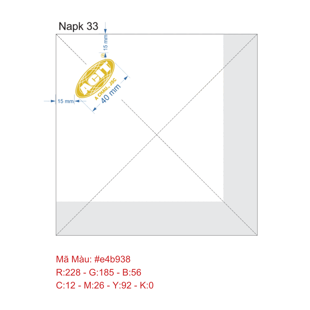  Khăn giấy ăn in logo Á CHÂU 