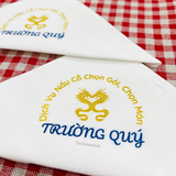 


																	 Khăn giấy ăn in logo TRƯỜNG QUÝ 