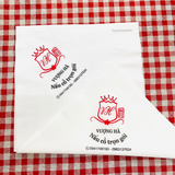 


																	 Khăn giấy ăn in logo VƯỢNG HÀ 