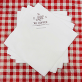 


																	 Khăn giấy ăn in logo XU COFFEE 