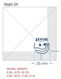 


																	 Khăn giấy ăn in logo AKAUMI 
