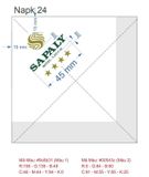


																	 Khăn giấy ăn in logo SAPALY 
