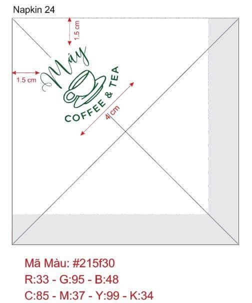


																																														 Khăn giấy ăn in logo MÂY COFFEE 