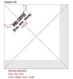 


																	 Khăn giấy ăn in logo ABU COFFEE 