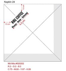  Khăn giấy ăn in logo ABU COFFEE 