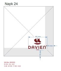  Khăn giấy ăn in logo DAVIEN 