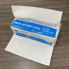 Combo 10 gói Khăn giấy lau tay đa năng TMCARE Premium Xanh, 100% bột giấy nguyên sinh - 100 tờ - vệ sinh sau và trong bữa ăn