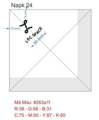  Khăn giấy ăn in logo LẠC SPACE 