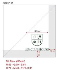  Khăn giấy ăn in logo THE CLUBHOUSE 