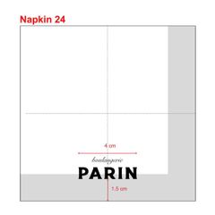  Khăn giấy ăn in logo PARIN 