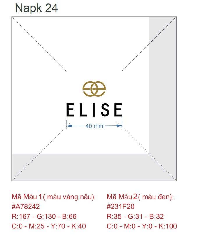 


																																														 Khăn giấy ăn in logo ELISE 