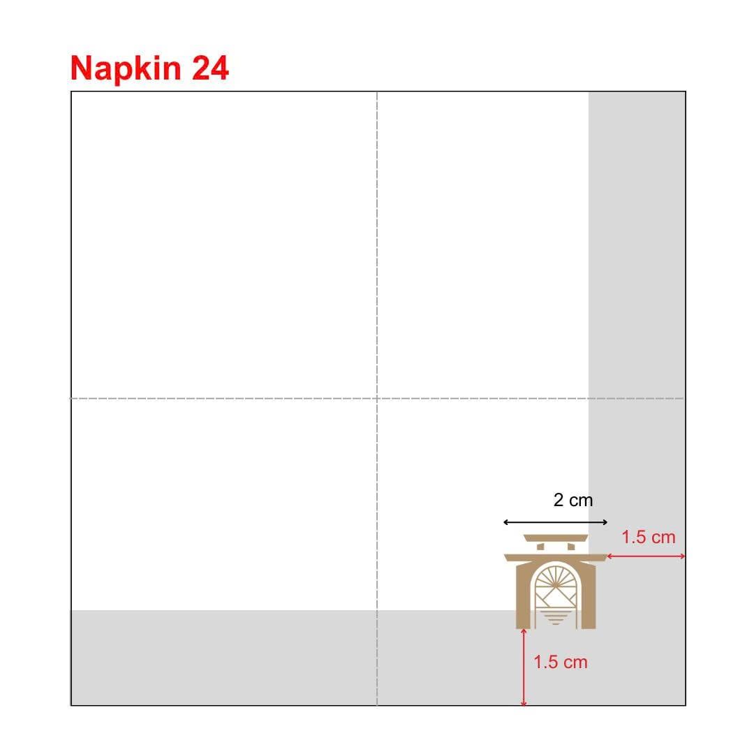 


																																														 Khăn giấy ăn in logo JIVA 