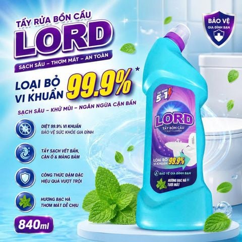 Tẩy rửa bồn cầu Lord
