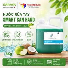  Nước rửa tay Smart San Hand hãng SARAYA NHẬT BẢN mã Green Apple 5Kg 