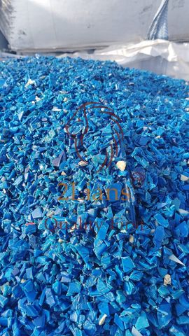  HDPE drums regrind blue 