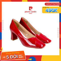 Giày Nữ Cao Gót Vuông Pierre Cardin - PCWFWSH 228 (RED)