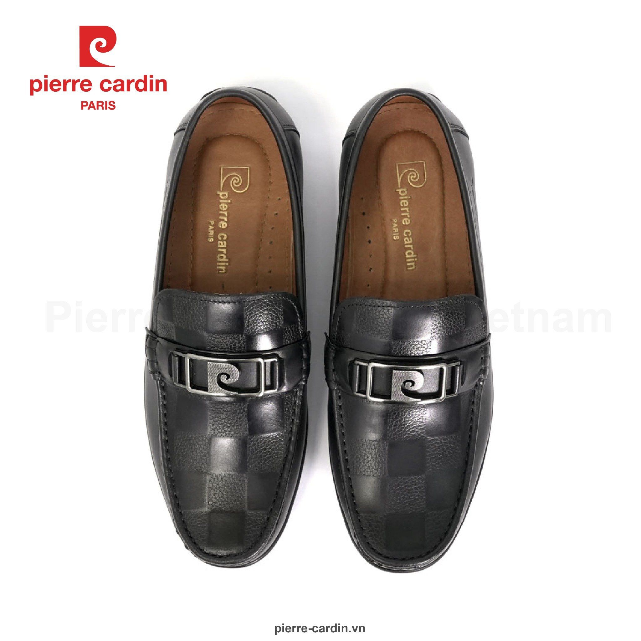 Pierre Cardin Paris Vietnam | Giày Horsebit Moccasins Hàng Hiệu Pierre Cardin - PCMFWLJ 809 (BLACK & BROWN)