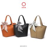 Túi Mini Tote Bag Da Bò Thật Oscar Fashion Phong Cách Thời Trang Petite Luxe - OCWHBLJ 113