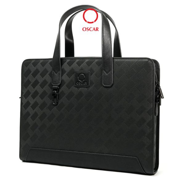 Túi Xách Nam Công Sở Cao Cấp OSCAR - 061 (Họa Tiết Đan Chéo 3D Luxury)