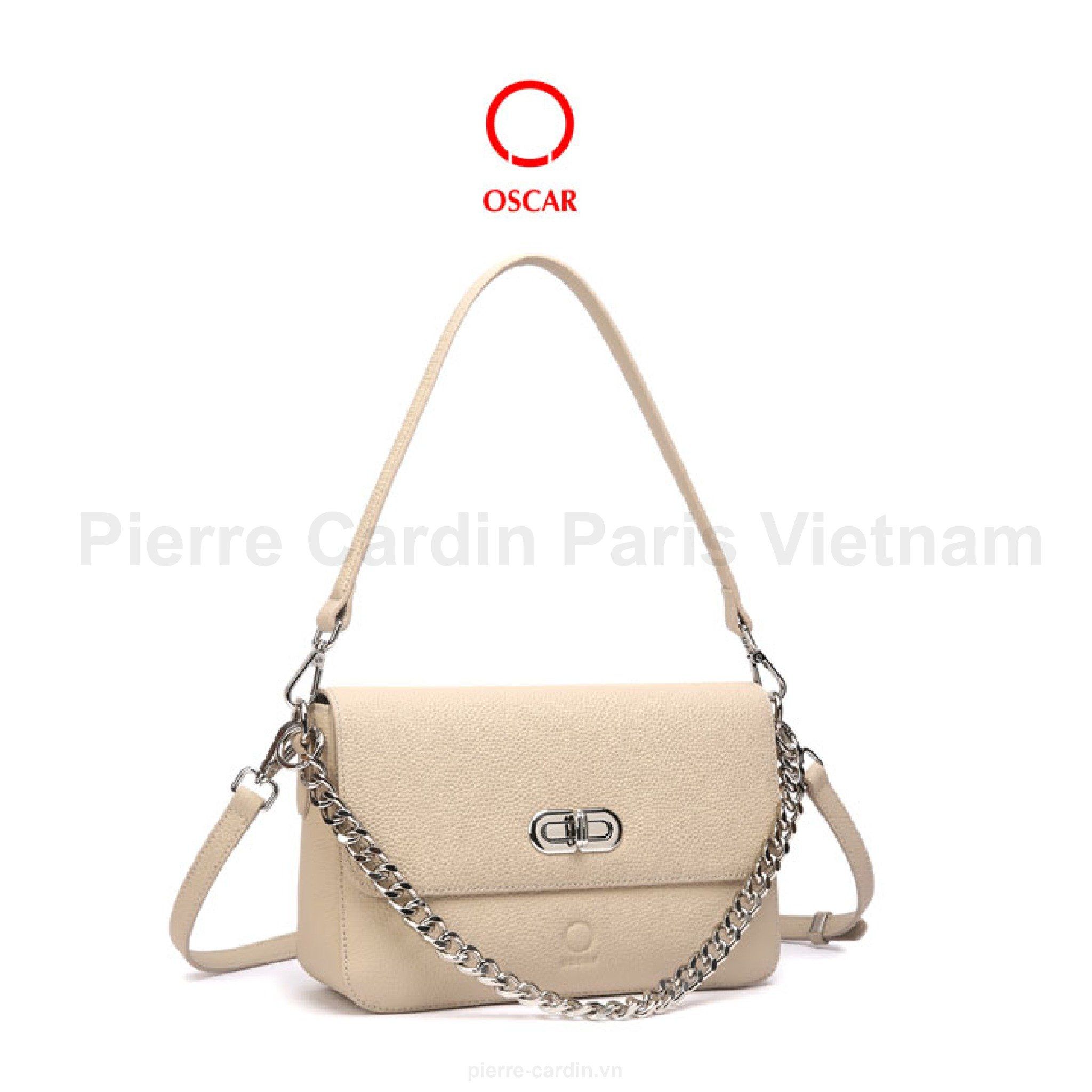 Pierre Cardin Paris Vietnam | Túi Flag Bag Da Bò Thật Oscar Fashion Biểu Tượng Liberty Femininity - OCWHBLJ 116