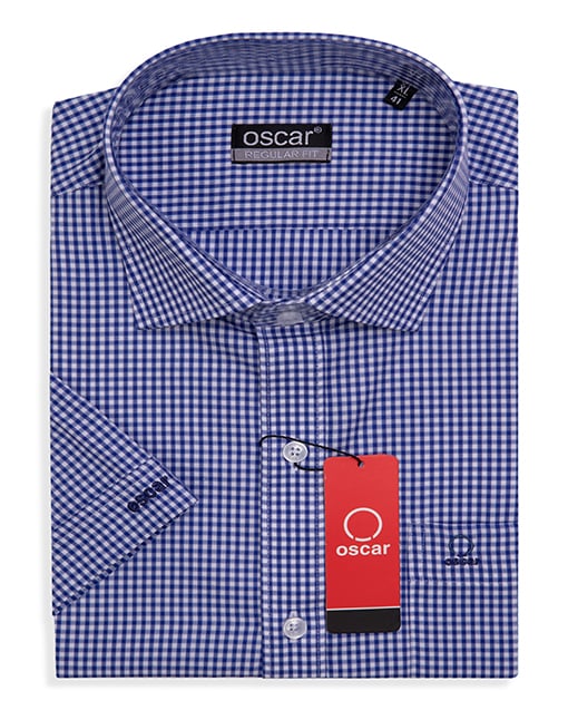Áo sơ mi nam tay ngắn (Vạt bầu) Oscar 016