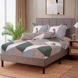 Bộ drap - áo gối Vintage 019 Cotton cao cấp