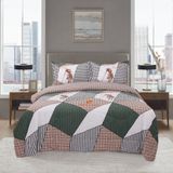 Bộ drap - áo gối Vintage 019 Cotton cao cấp