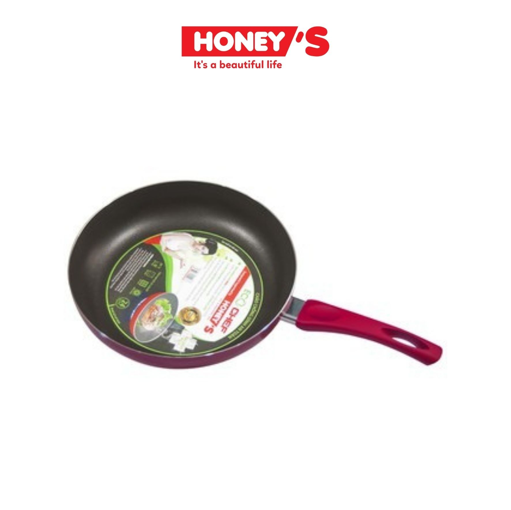 CHẢO CHỐNG DÍNH AN TOÀN HONEY'S 28CM - ECO-AF1N281