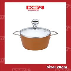 NỒI PHỦ SỨ AN TOÀN HONEY'S 20CM -  HO-AP2C202