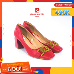Giày Nữ Cao Gót Vuông Pierre Cardin - PCWFWSG 216 (RED)