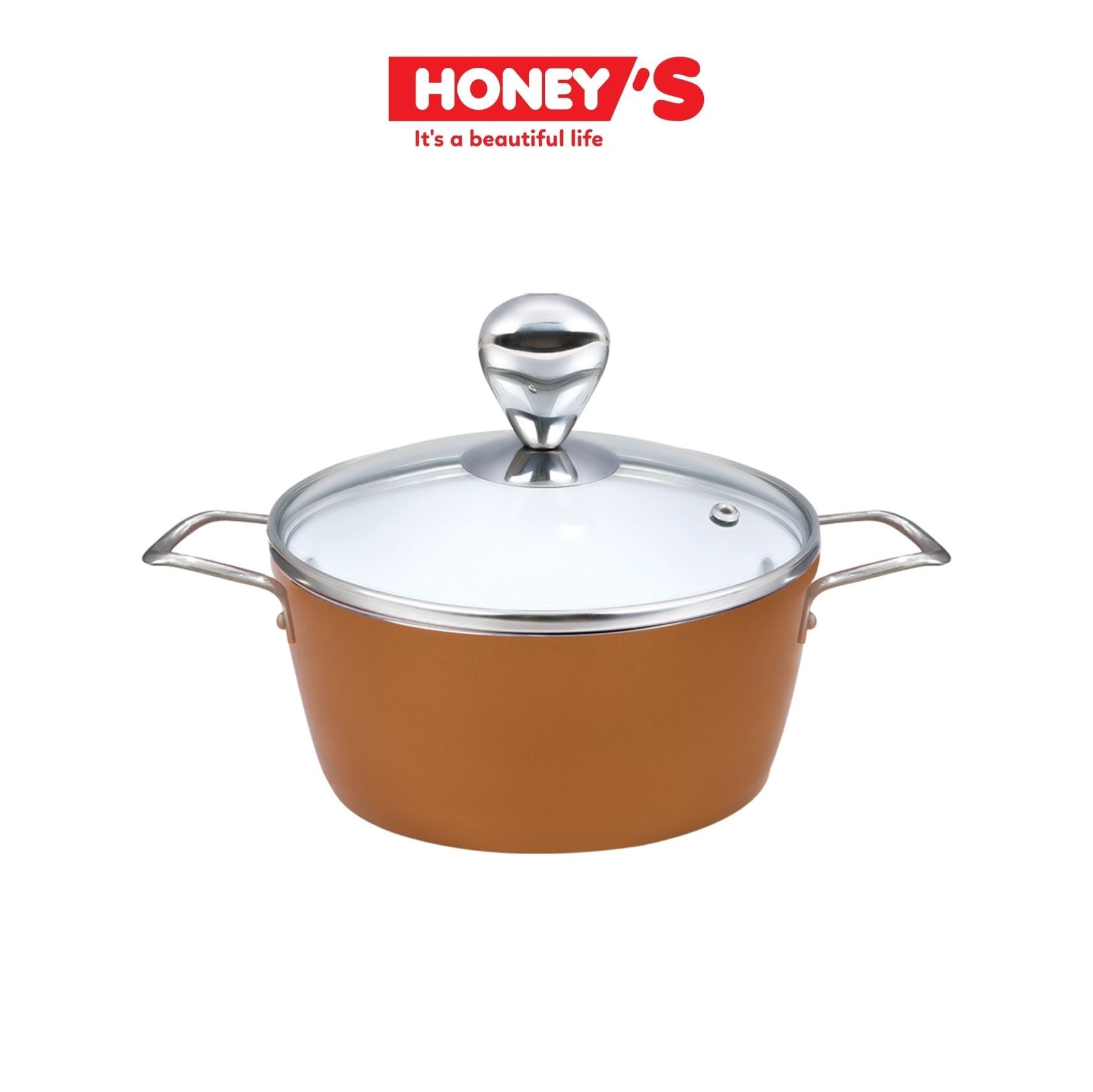 NỒI PHỦ SỨ AN TOÀN HONEY'S 20CM -  HO-AP2C202