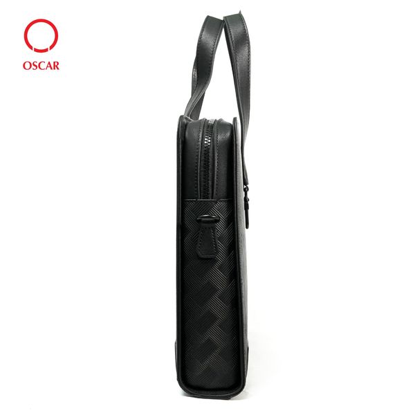 Túi Xách Nam Công Sở Cao Cấp OSCAR - 061 (Họa Tiết Đan Chéo 3D Luxury)